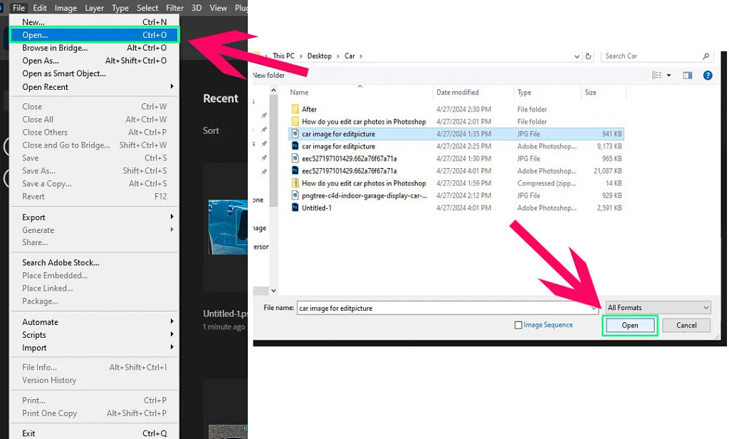 How to Open Images in Photoshop