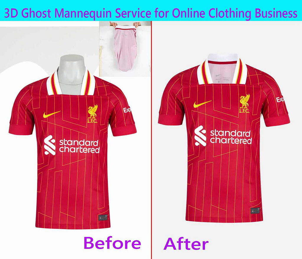 3D Ghost Mannequin Service for Online Clothing Business