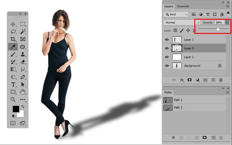 Cast shadow Effect in photoshop