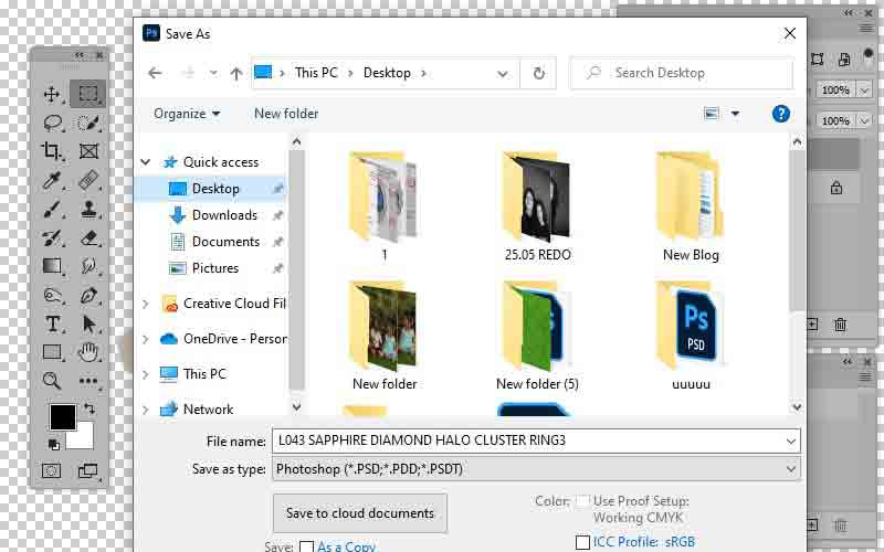 save file in photoshop